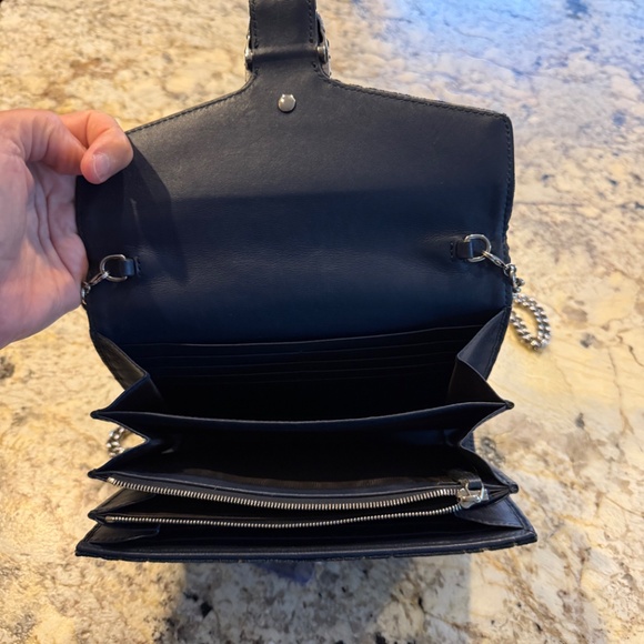 Gucci Dionysus Chain Wallet on a Chain GG Blue Velvet - Picture 9 of 9